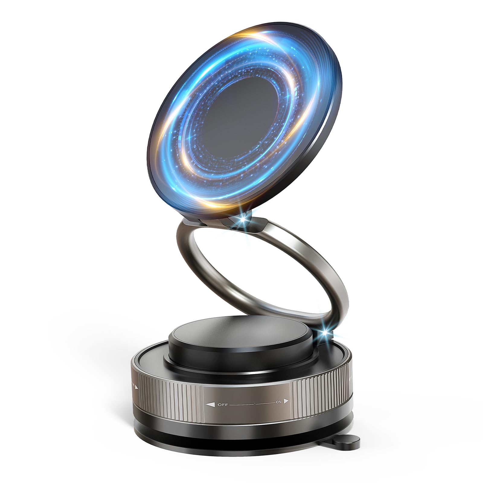 スマホホルダー 車 マグネット 【2025 magsafeホルダー】 360°調整可能【真空吸盤+超強磁力】 N55磁石 車載スマホホルダー カー用品 高級合金素材 車 【片手操作】 スマホスタンド iPhone16/iphone8/iphone7/iPhone SE/Sony/Samsung/HUAWEI/Google/iPhone&Android全機種と(ケース対応)